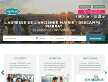 Tablet Screenshot of ladresse-champssurmarne.com